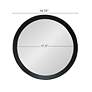 6_Porthole 19.8" Round Black Mango Wood Wall Mirror more views