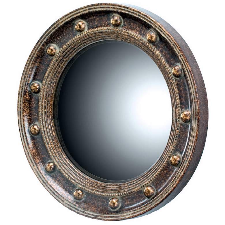 Image 1 Porthole 21 1/4" High Round Wall Mirror