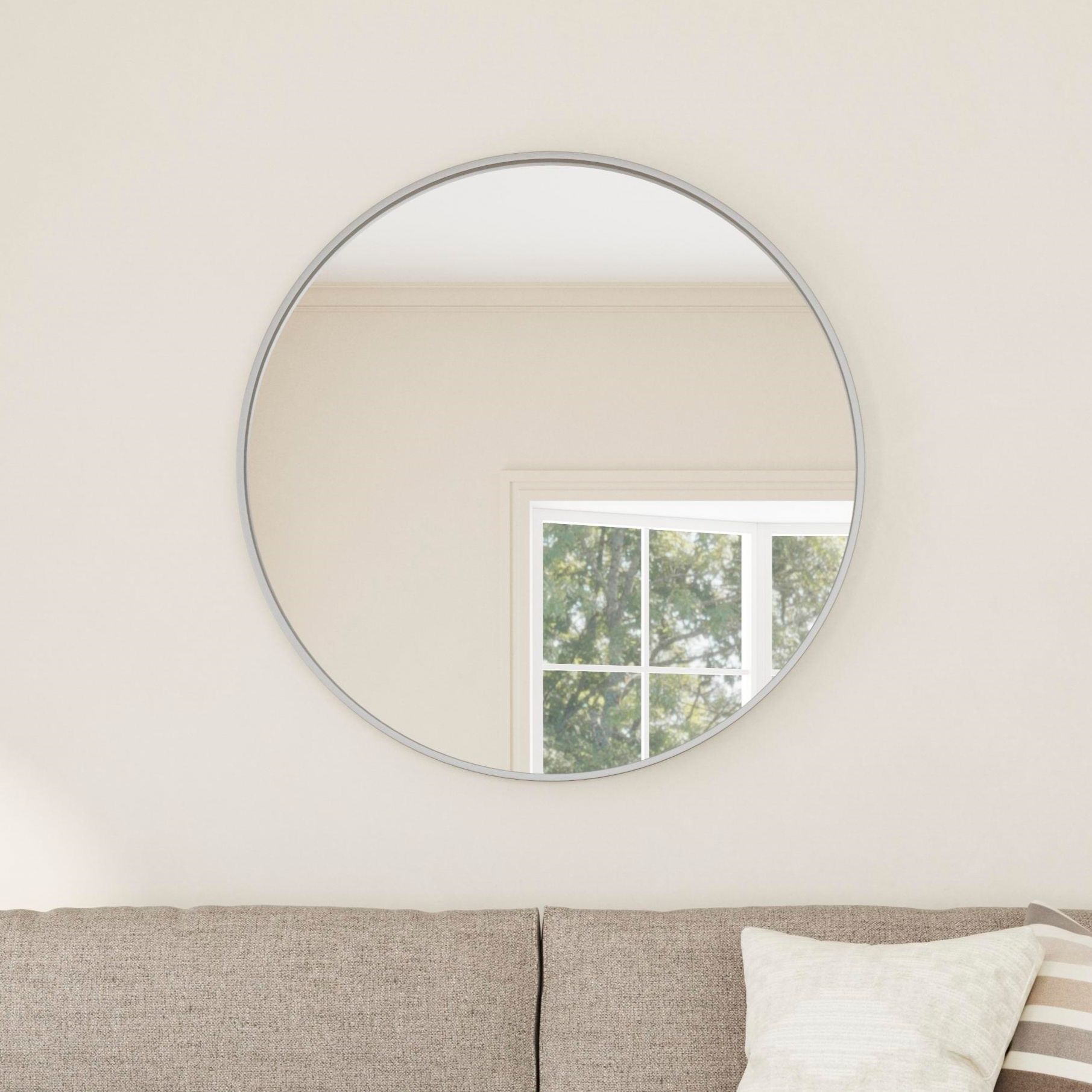 Thumbnail4 of Portia 40"H Modern Styled Wall Mirror more views