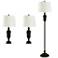 Portia Dark Bronze 3-Piece Floor and Table Lamp Set