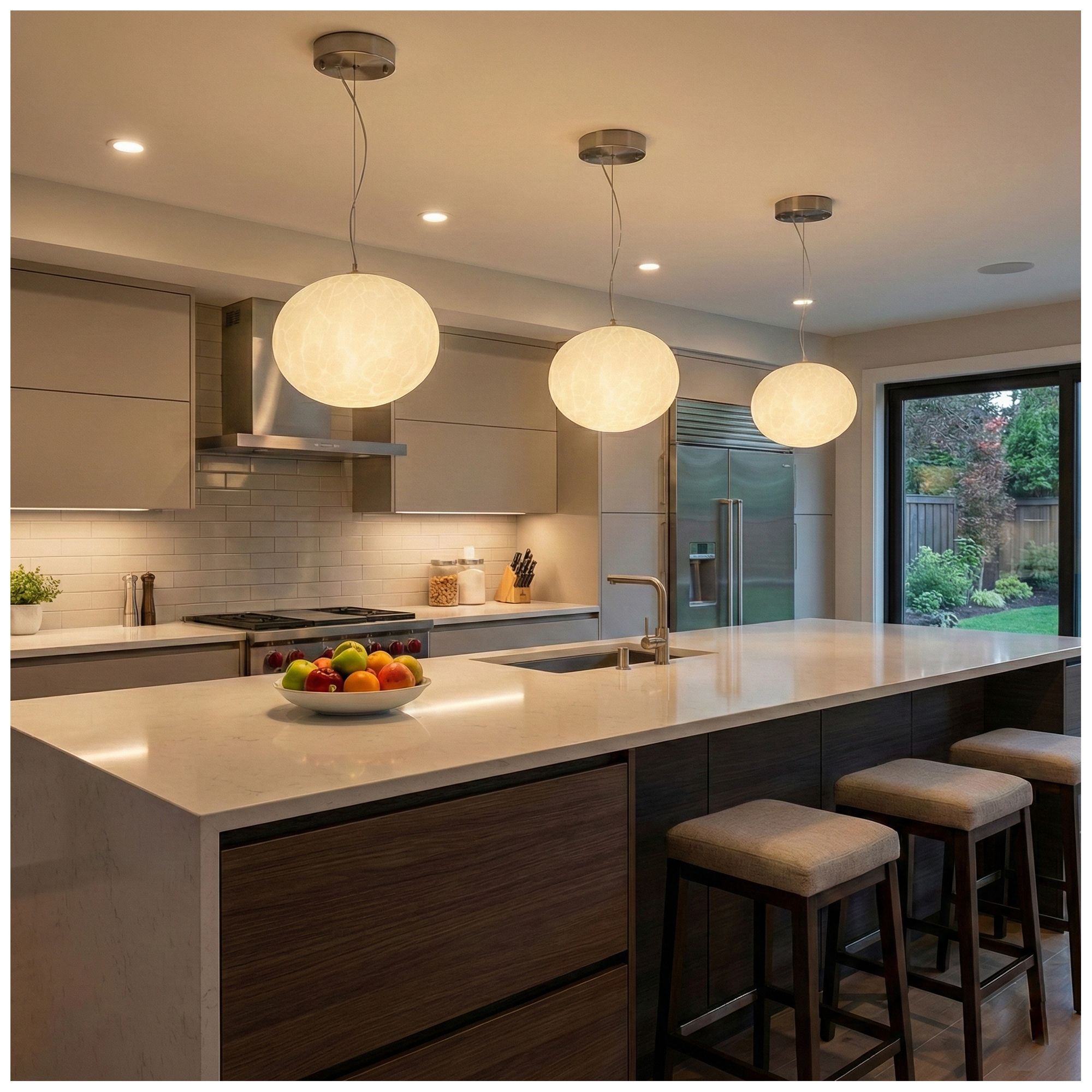 Image 4 Portico 11.5" Wide Satin Nickel Pendant more views