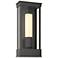 Portico 14.8"H Small Natural Iron Outdoor Sconce w/ Opal Shade