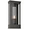 Portico 14.8"H Small Natural Iron Outdoor Sconce w/ Seeded Clear Shade