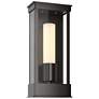 Portico 14.8"H Small Oil Rubbed Bronze Outdoor Sconce w/ Opal Shade