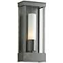 Portico 14 3/4" High Burnished Steel Outdoor Wall Light