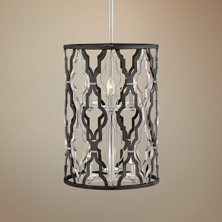 Image 1 Portico 14" Wide Bronze 6-Light Open Pendant Light