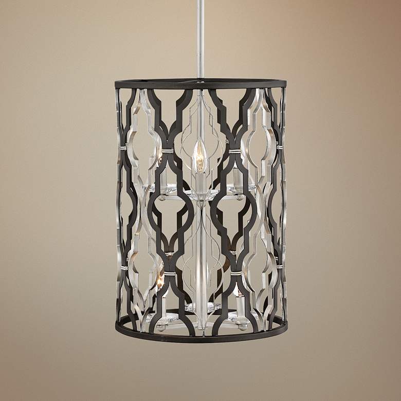 Image 1 Portico 14 inch Wide Bronze 6-Light Open Pendant Light