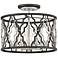 Portico 16" Wide Bronze 4-Light Convertible Ceiling Light