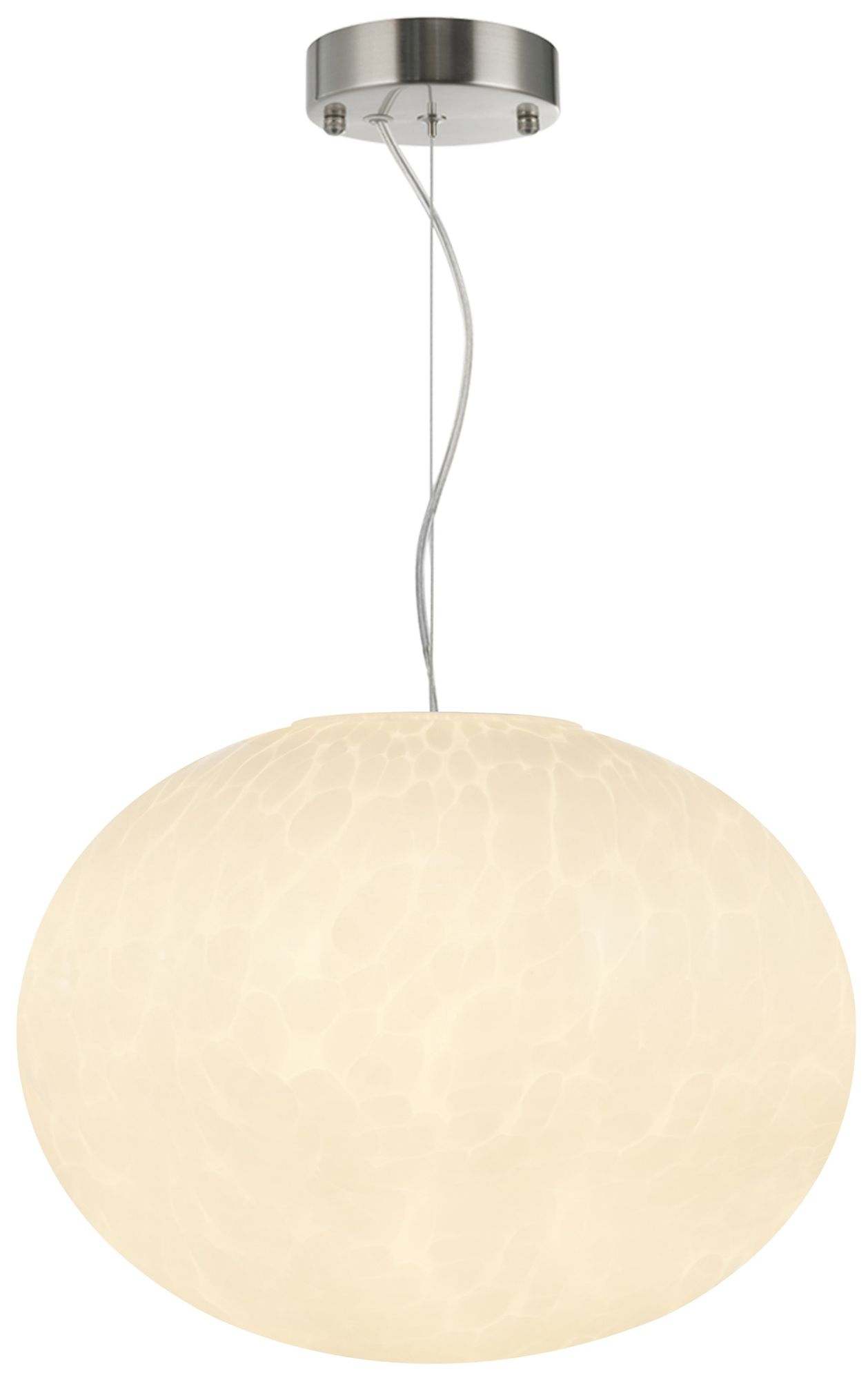 Image 2 Portico 16" Wide Satin Nickel Pendant more views