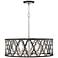 Portico 28" Wide Bronze 6-Light Drum Pendant Light