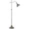 Portico Antique Pewter Adjustable Pharmacy Floor Lamp