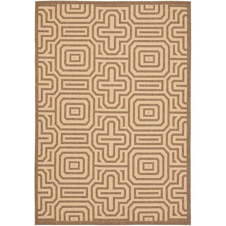 Image 1 Portico Collection 5'3"x7'7" Brown Area Rug