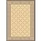 Portico Collection Natural and Brown Area Indoor-Outdoor Rug