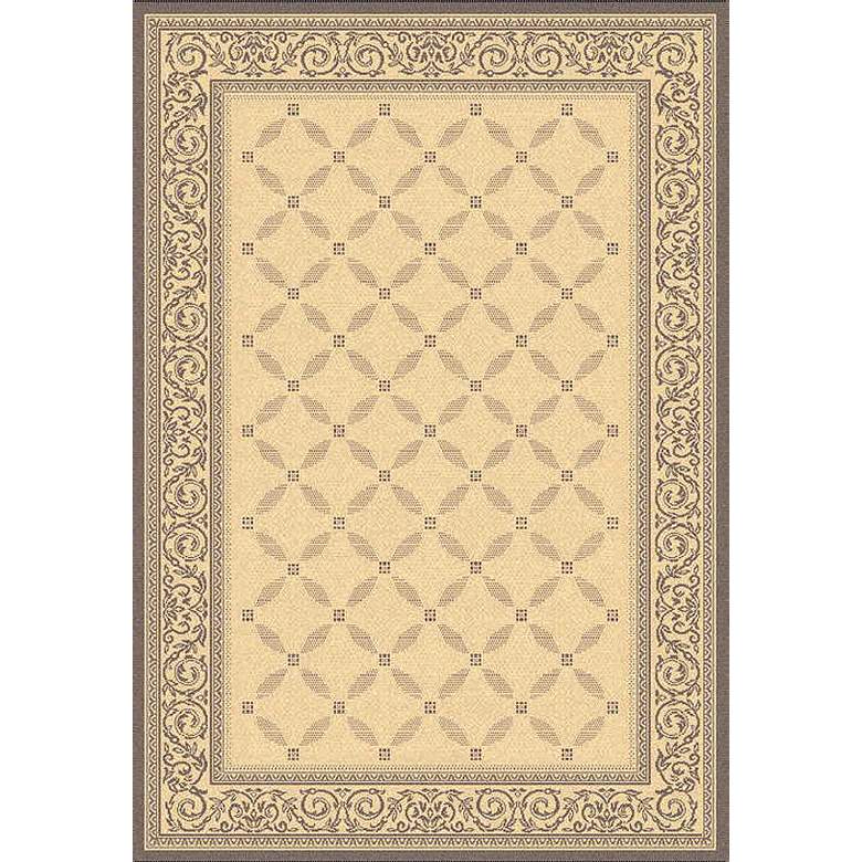 Image 1 Portico Collection Natural and Brown Indoor/Outdoor Area Rug