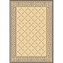 Portico Collection Natural and Brown Indoor/Outdoor Area Rug