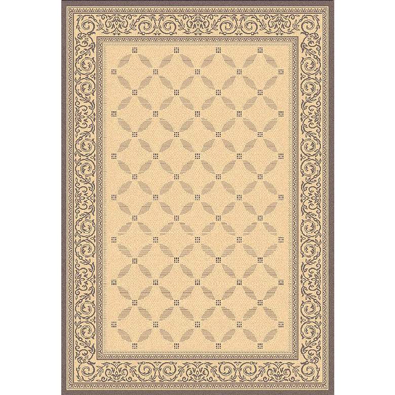 Image 2 Portico Collection Natural and Brown Indoor/Outdoor Area Rug more views