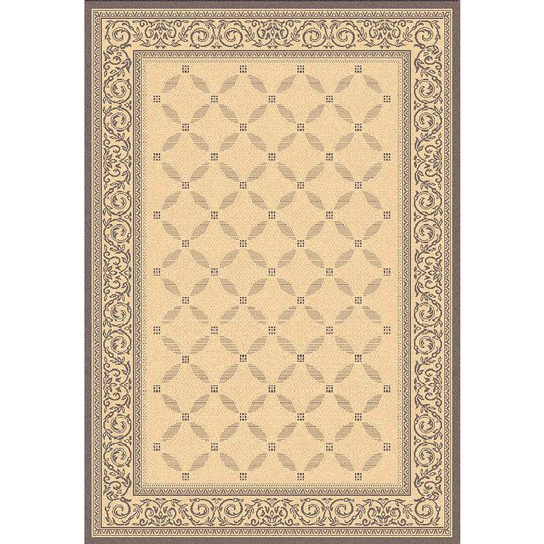 Image 2 Portico Collection Natural and Brown Indoor/Outdoor Area Rug more views