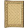Portico Collection Natural and Brown Indoor/Outdoor Area Rug