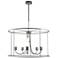 Portico Drum Outdoor Pendant - Steel Finish - Opal Glass - Standard