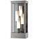 Portico Large Outdoor Sconce - Steel Finish - Opal Glass