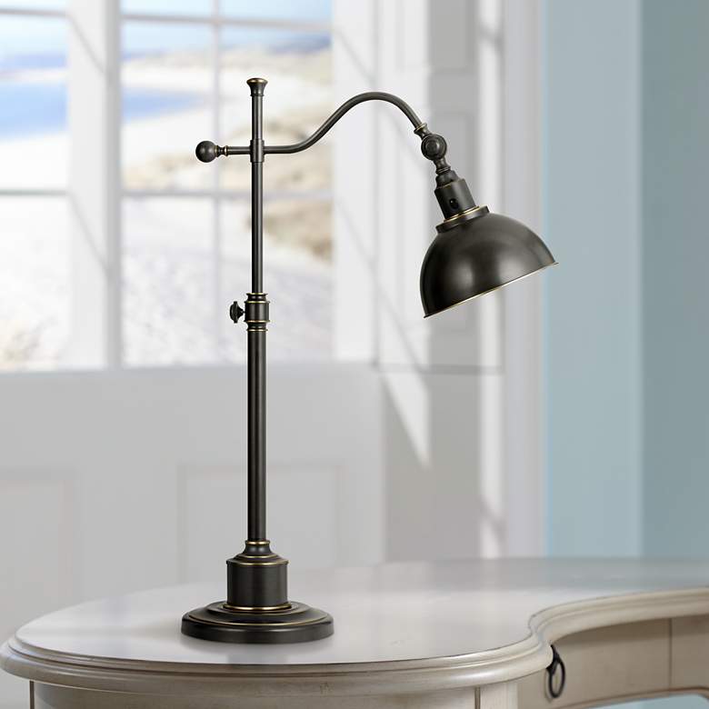 Image 1 Portico Oil Rubbed Bronze Adjustable Pharmacy Desk Lamp