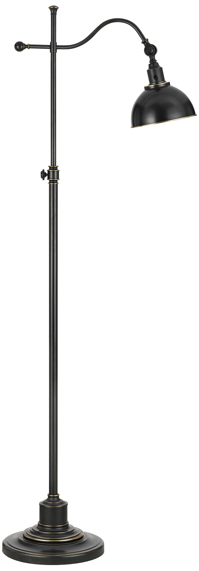 bronze adjustable pharmacy floor lamp