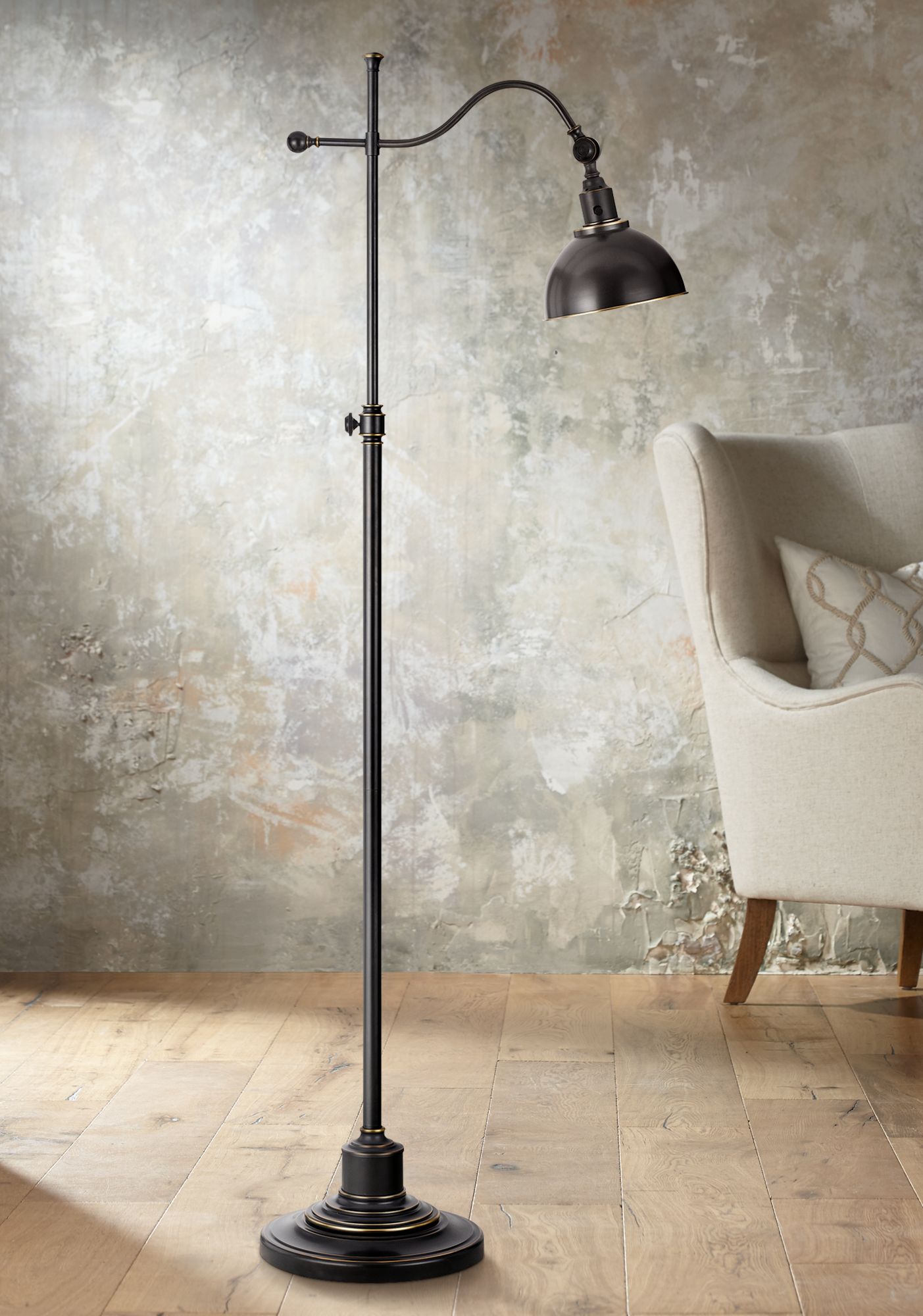 oil rubbed bronze floor reading lamp