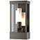 Portico Outdoor Sconce - Smoke Finish - Opal Glass