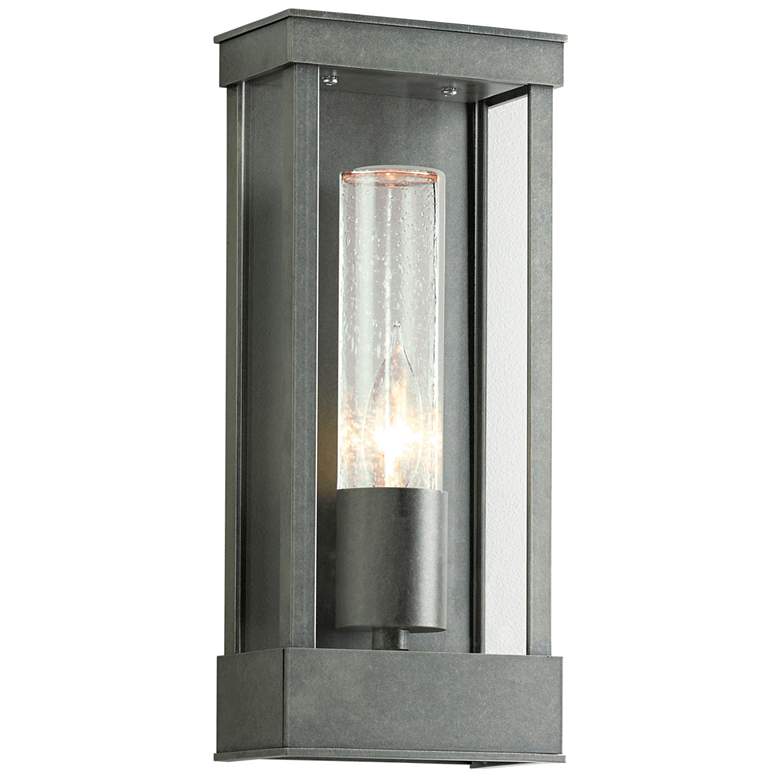 Image 1 Portico Small Outdoor Sconce - Steel Finish - Clear Glass