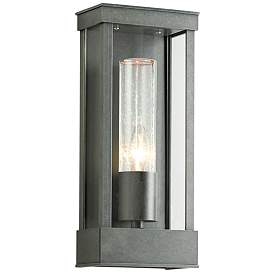 Image1 of Portico Small Outdoor Sconce - Steel Finish - Clear Glass