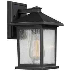 Portland 10 1/4" High Oil-Rubbed Bronze Outdoor Wall Light