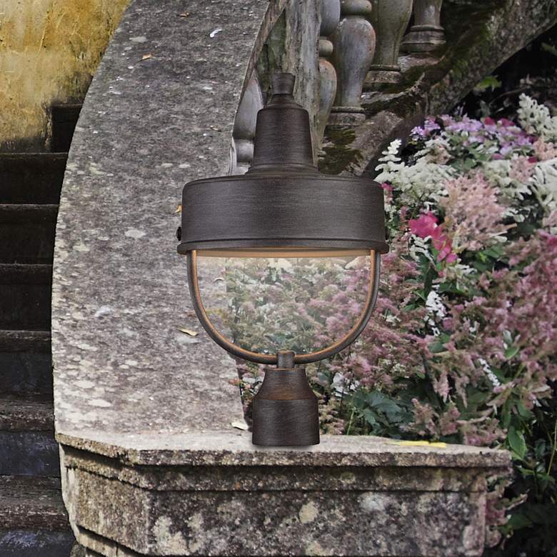 Image 1 Portland 17 1/2" High Dark Sky Pewter Finish Outdoor Post Light