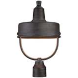 Portland 17 1/2&quot;H  Dark Sky Rated Pewter Outdoor Post Light