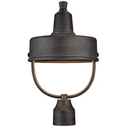 Portland 17 1/2&quot;H  Dark Sky Rated Pewter Outdoor Post Light