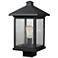 Portland 17"H Oil-Rubbed Bronze Outdoor Lantern Post Light