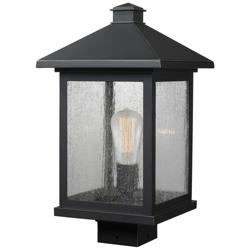 Portland 17"H Oil-Rubbed Bronze Outdoor Lantern Post Light
