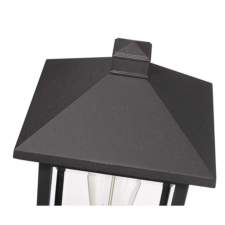 Image 4 Portland 18" High Black Metal Outdoor Pier Mount Light more views