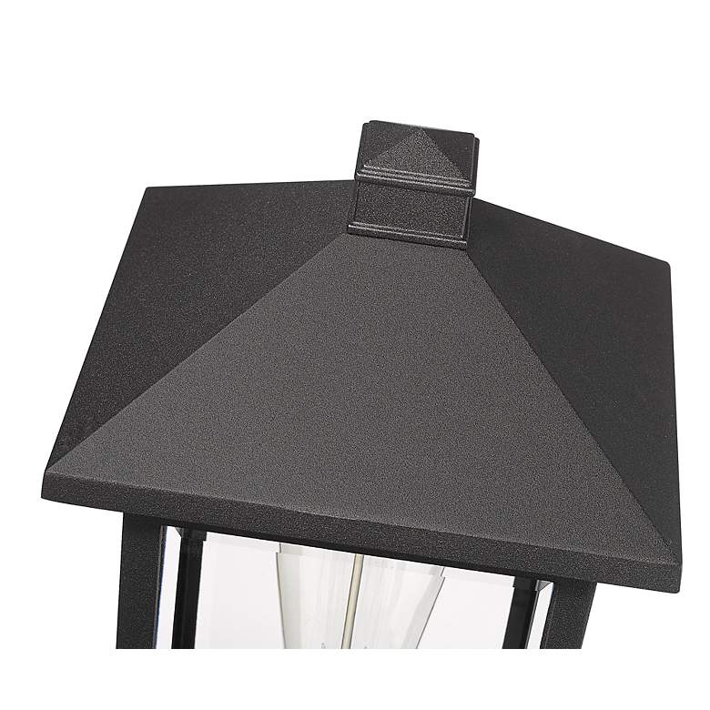 Image 4 Portland 18 inch High Black Metal Outdoor Pier Mount Light more views