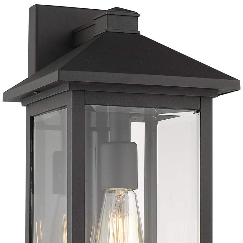 Image 2 Portland 18" High Black Metal Outdoor Wall Light more views