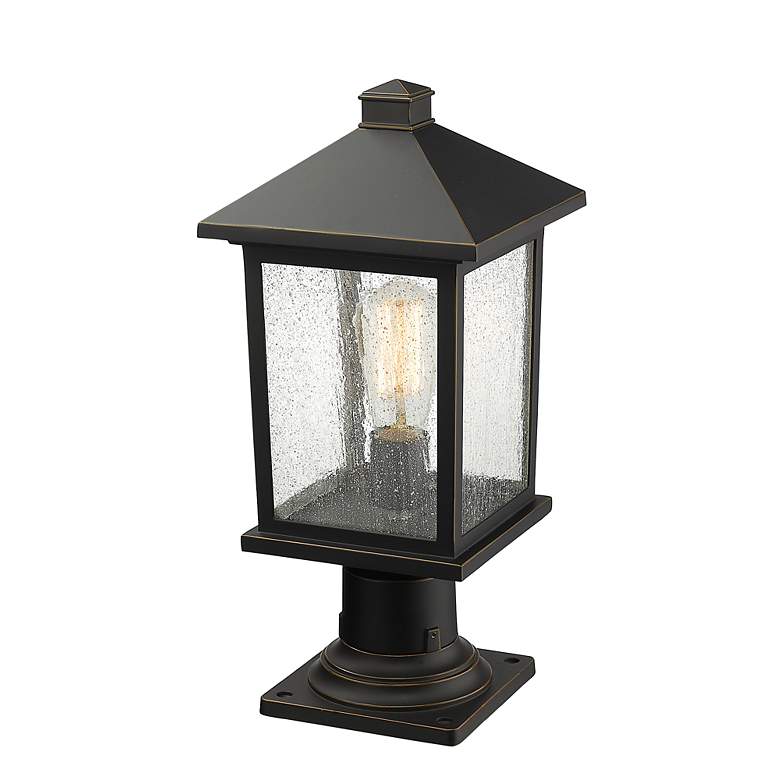 Image 2 Portland 18" High Oil-Rubbed Bronze Outdoor Pier Mount Light more views