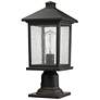 4_Portland 18" High Oil-Rubbed Bronze Outdoor Pier Mount Light more views