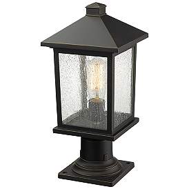 Image5 of Portland 18" High Oil-Rubbed Bronze Outdoor Pier Mount Light more views