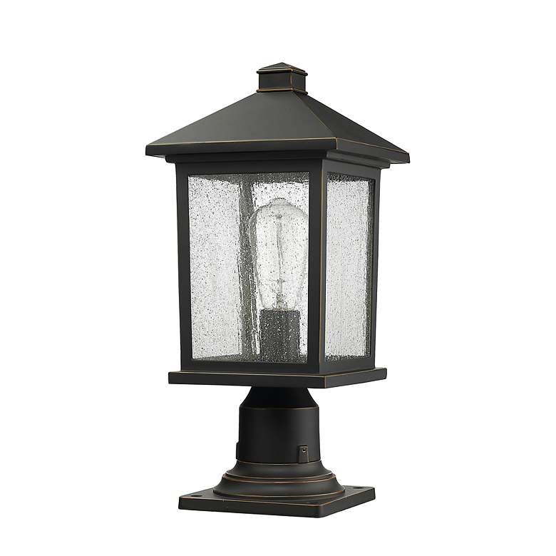 Image 5 Portland 18" High Oil-Rubbed Bronze Outdoor Pier Mount Light more views