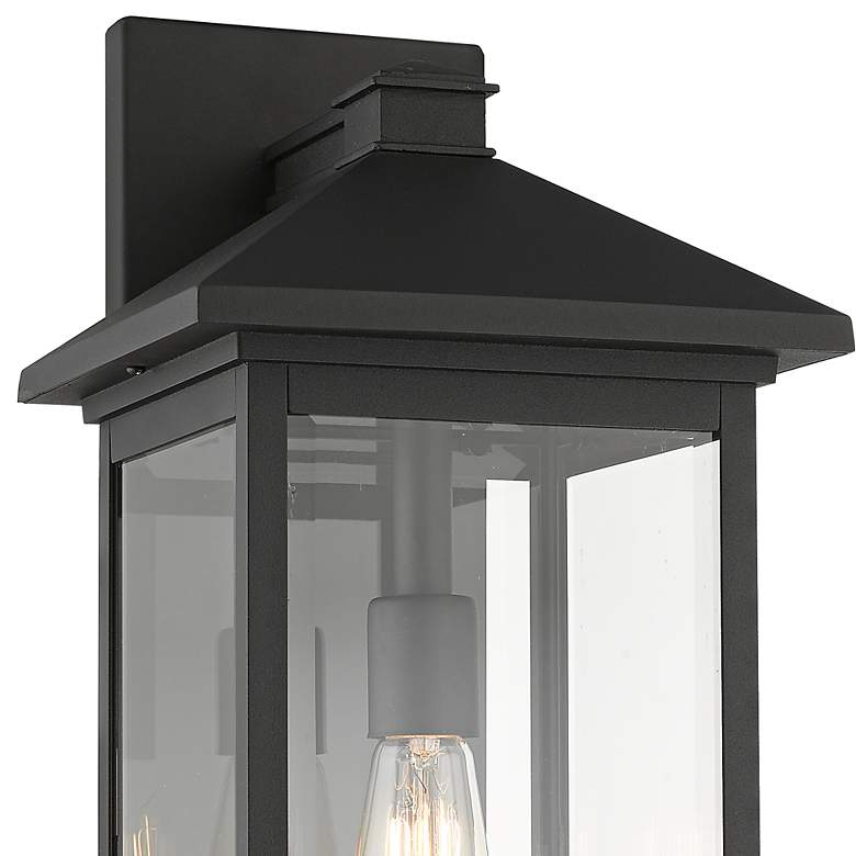 Image 3 Portland 22" High Black Outdoor Wall Light more views