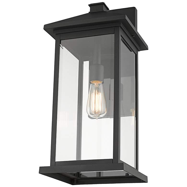 Image 4 Portland 22" High Black Outdoor Wall Light more views