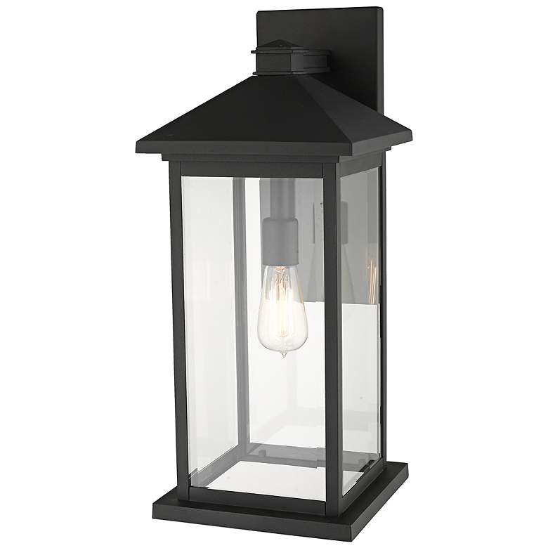 Image 5 Portland 22" High Black Outdoor Wall Light more views