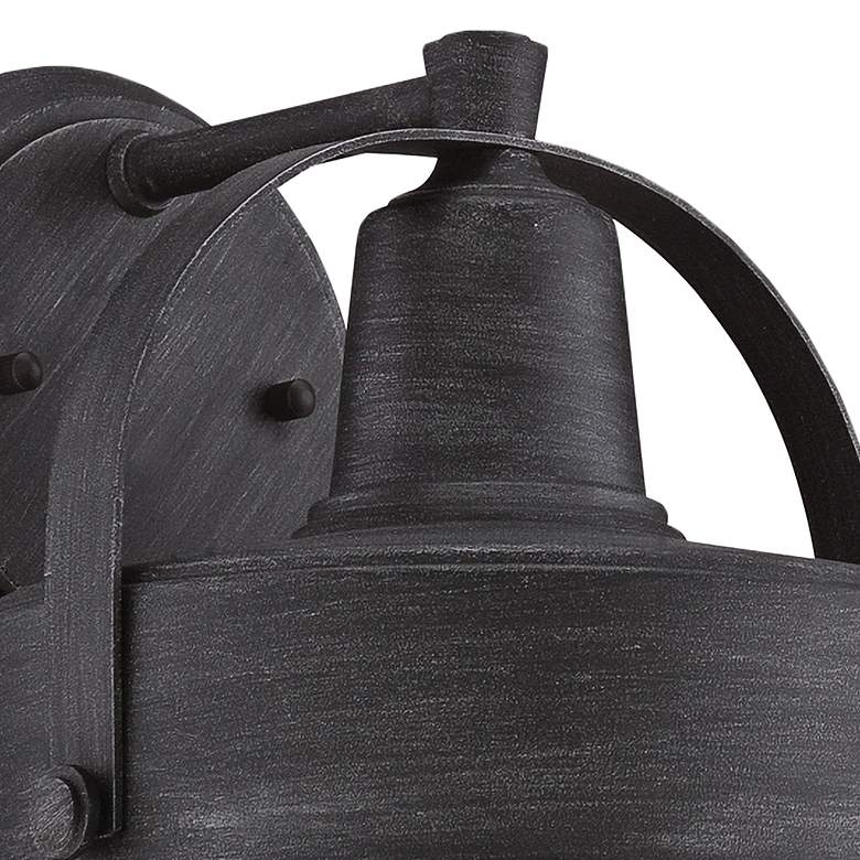 Image 3 Portland 8 1/4" High Weathered Pewter Outdoor Wall Light more views