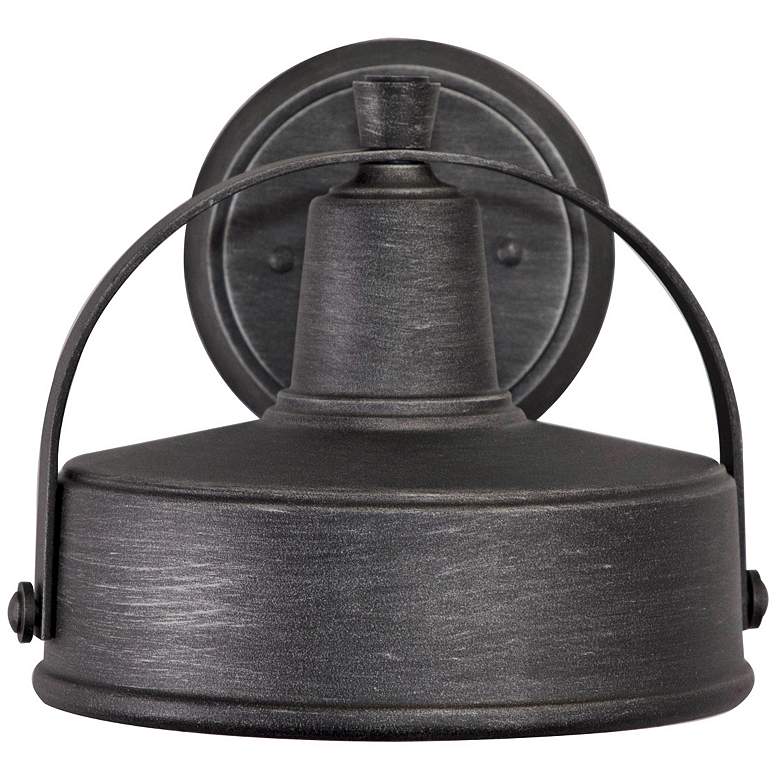 Image 5 Portland 8 1/4" High Weathered Pewter Outdoor Wall Light more views