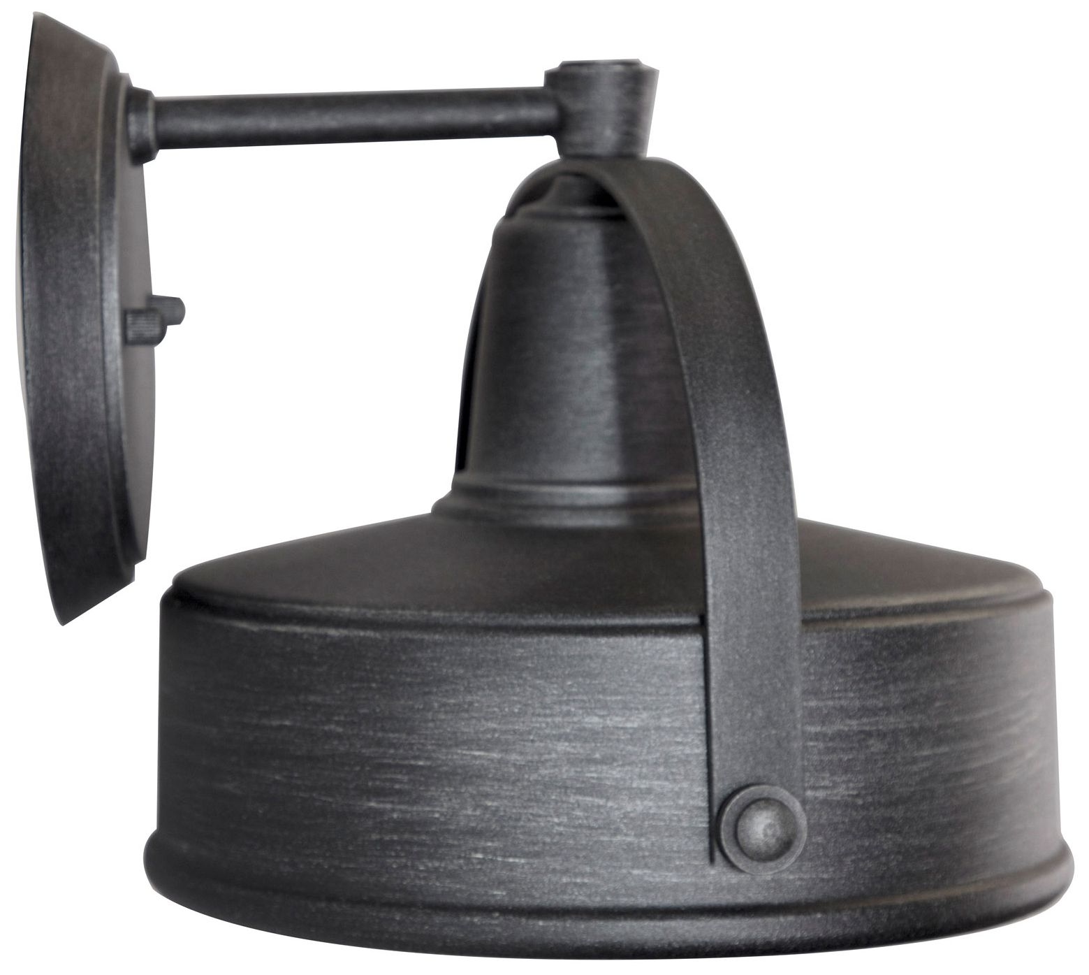 Portland 8 1/4" High Weathered Pewter Outdoor Wall Light in scene