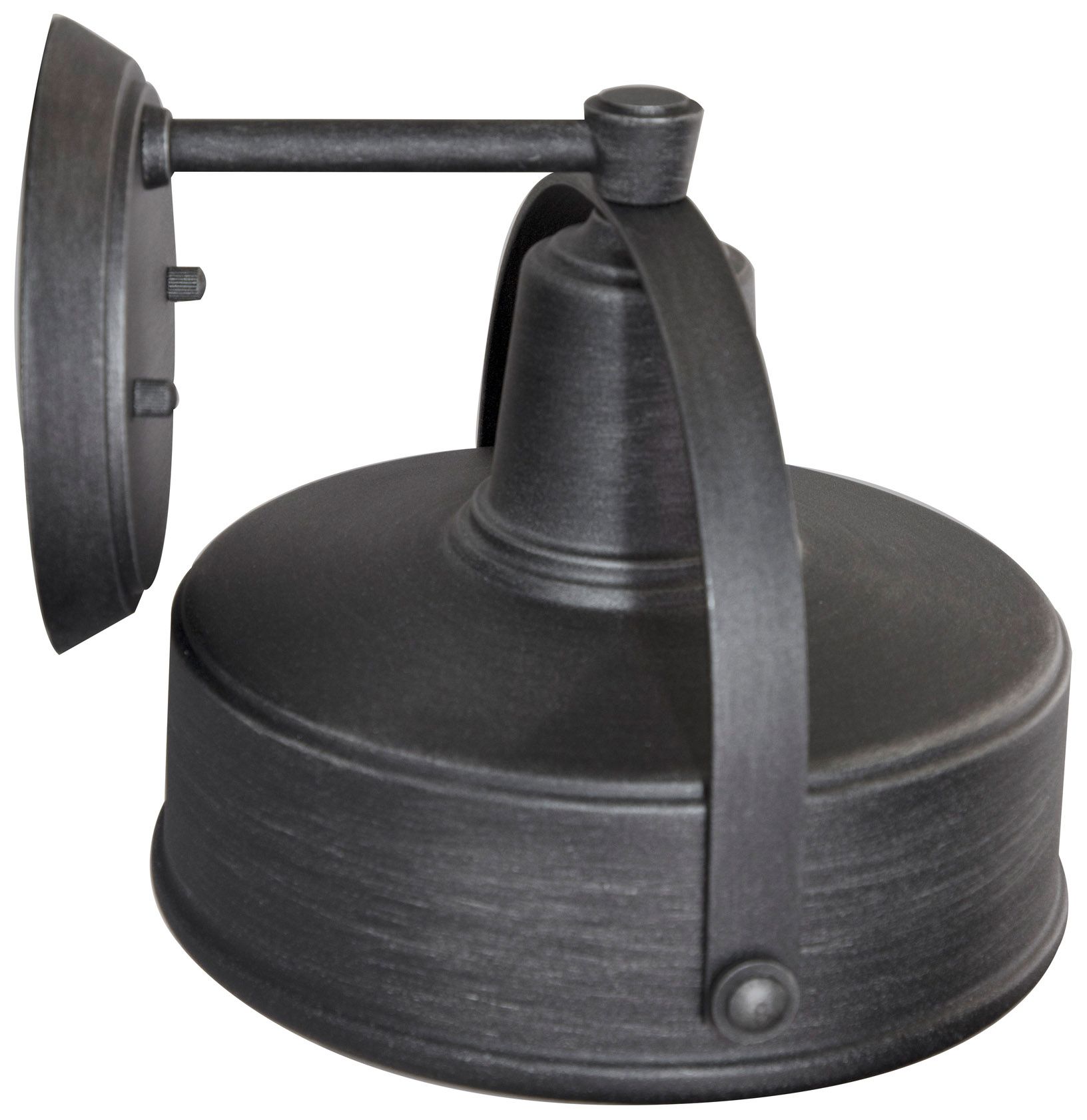 Portland 8 1/4" High Weathered Pewter Outdoor Wall Light in scene